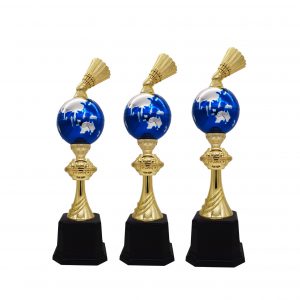 Acrylic Trophy AC4216 – Acrylic Badminton & Globe Trophy