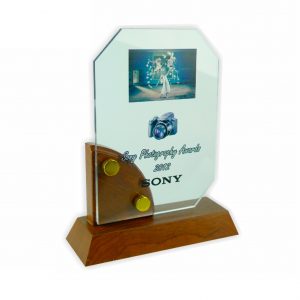 Crystal Plaques CR3008 – Exclusive Wooden Crystal Plaque