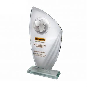 Crystal Plaques CR3045 – Exclusive Crystal Globe Plaque Crystal Plaques CR3045 – Exclusive Crystal Globe Plaque