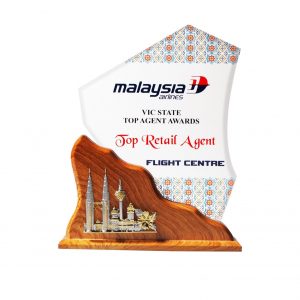 Crystal Plaques CR3102 – Exclusive Wooden Crystal Plaque
