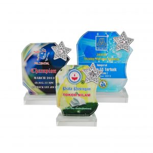 Crystal Plaques CR8197 – Exclusive Crystal Glass Star Awards
