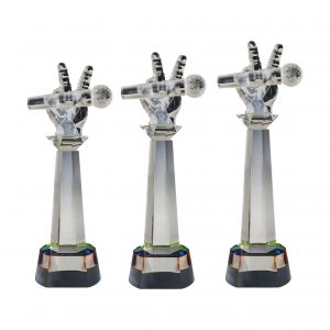 Crystal Trophy CR8265 – Exclusive Crystal Glass Awards (Microphone)