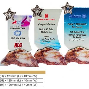 Crystal Plaques CR8325 – Star Color Crystal Award Crystal Plaques CR8325 – Star Color Crystal Award