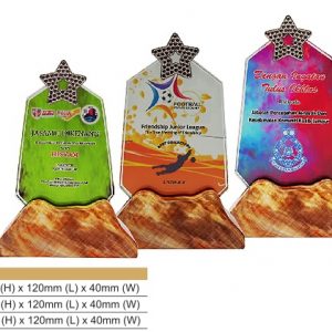 Crystal Plaques CR8327 – Star Color Crystal Award Crystal Plaques CR8327 – Star Color Crystal Award
