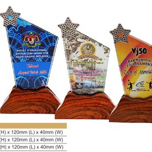 Crystal Plaques CR8328 – Star Color Crystal Award Crystal Plaques CR8328 – Star Color Crystal Award