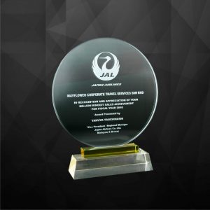 Crystal Plaques CR9023 – Exclusive Round Crystal Plaques Crystal Plaques CR9023 – Exclusive Round Crystal Plaques