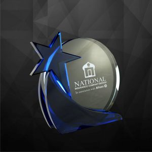 Crystal Plaques CR9054 – Exclusive Round Crystal Star Award Crystal Plaques CR9054 – Exclusive Round Crystal Star Award