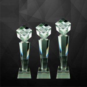 Crystal Trophy CR9096 – Exclusive Crystal Cube Trophy