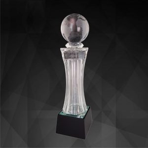 Crystal Trophy CR9160 – Exclusive Crystal Globe Trophy