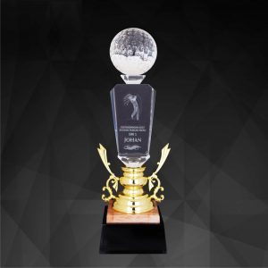 Crystal Trophy CR9204 – Exclusive Crystal Golf Trophy