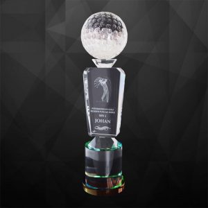 Crystal Trophy CR9206 – Exclusive Crystal Golf Trophy