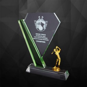 Crystal Trophy CR9208 – Exclusive Crystal Golf Trophy