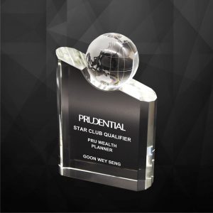 Crystal Plaques CR9255 – Exclusive Crystal Globe Plaques Crystal Plaques CR9255 – Exclusive Crystal Globe Plaques