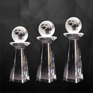 Crystal Plaques CR9256 – Exclusive Crystal Globe Plaques Crystal Plaques CR9256 – Exclusive Crystal Globe Plaques