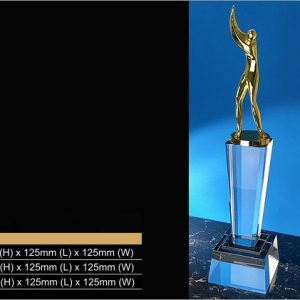 Crystal Trophy CR9343 – Exclusive Golf Crystal Trophy