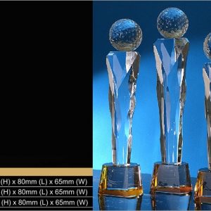 Crystal Trophy CR9345 – Exclusive Golf Crystal Trophy
