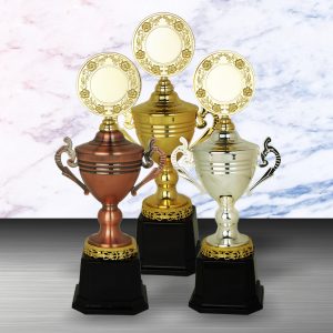 Silver Trophy EXWS6108 – Exclusive White Silver Trophy (Gold, Silver, Bronze)